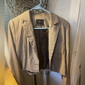 Raw hem urban outfitters crop blazer